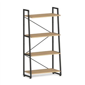 Estante 4 Prateleiras 70x30x134cm Carvalho Claro