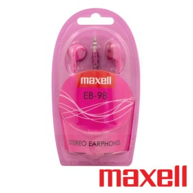 Auscultadores C/ Fios Stereo Rosa Maxell
