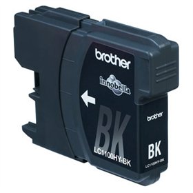 Tinteiro Brother LC1100HYBK Preto 19ml 900 Pág.