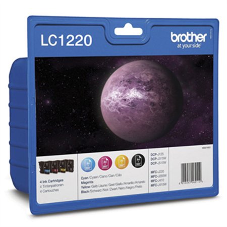 Pack Tinteiros Brother LC1220VALBP 4 Cores 300 Pág.