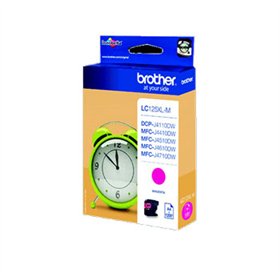 Tinteiro Brother LC125XLM Magenta 13,1ml 1200 Pág.