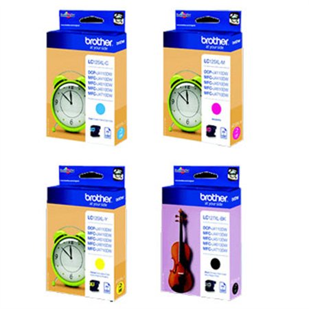 Pack Tinteiros Brother LC127XLVALBP 4 Cores