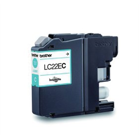 Tinteiro Brother LC22EC Azul 1200 Pág.