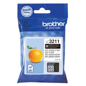 Tinteiro Brother LC3211BK Preto 200 Pág.