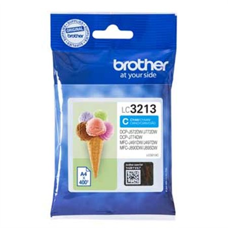 Tinteiro Brother LC3213C Azul 400 Pág.