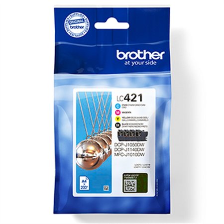 Pack Tinteiros Brother LC421VAL 4 Cores 200 Pág.