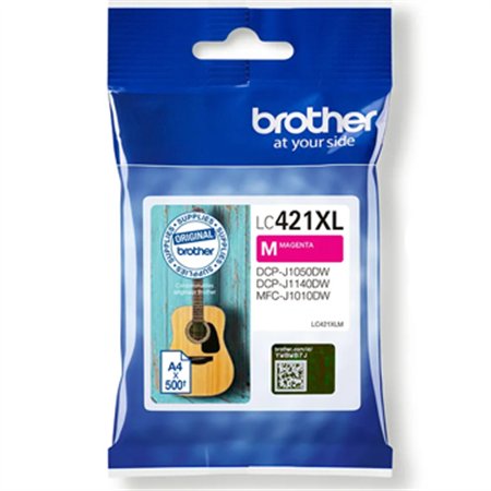 Tinteiro Brother LC421XLM Magenta 500 Pág.