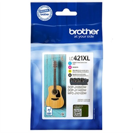 Pack Tinteiros Brother LC421XLVAL 4 Cores 500 Pág.