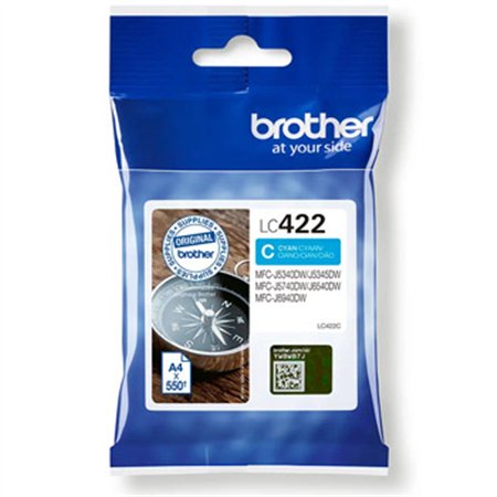 Tinteiro Brother LC422C Azul 550 Pág.