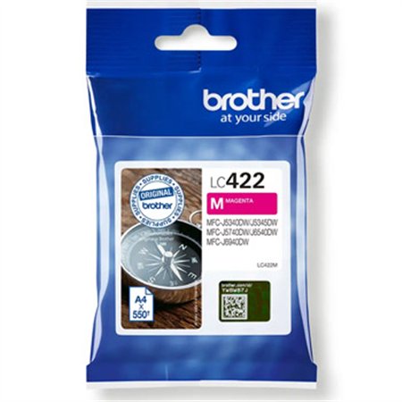 Tinteiro Brother LC422M Magenta 550 Pág.