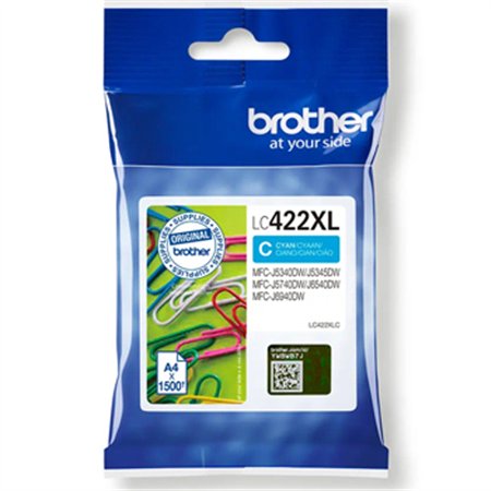 Tinteiro Brother LC422XLC Azul 1500 Pág.