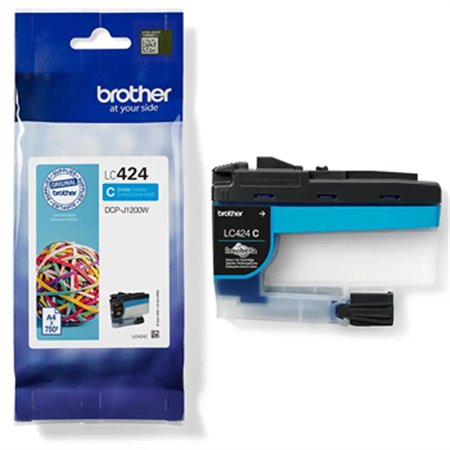Tinteiro Brother LC424C Azul 750 Pág.