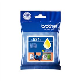 Tinteiro Brother LC521Y Amarelo 500 Pág.