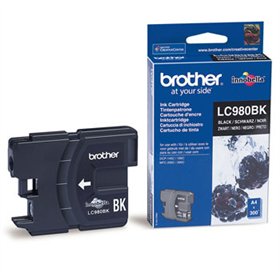 Tinteiro Brother LC980BK Preto 8,7ml 300 Pág.