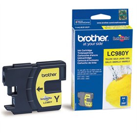 Tinteiro Brother LC980Y Amarelo 4,8ml 260 Pág.