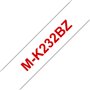 Fita Não Laminada 12mmx8mts Branco/Vermelho