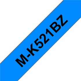 Fita Não Laminada 09mmx8mts Azul/Preto