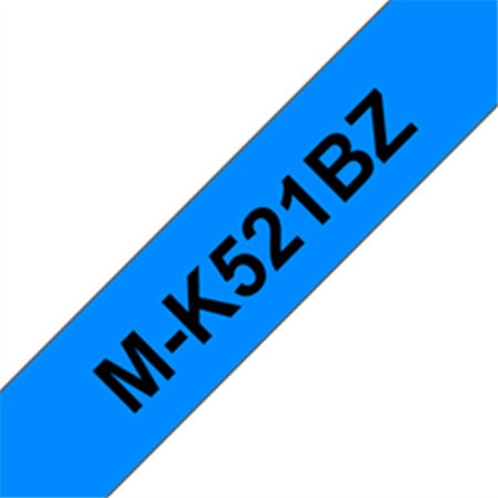 Fita Não Laminada 09mmx8mts Azul/Preto