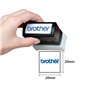 Carimbo 20x20mm Azul Brother PR2020E6P 6un