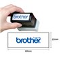 Carimbo 22x60mm Azul Brother PR2260E6P 6un