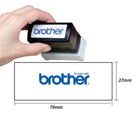 Carimbo 27x70mm Azul Brother PR2770E6P 6un