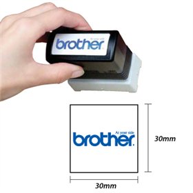 Carimbo 30x30mm Preto Brother PR3030B6P 6un