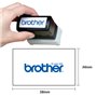 Carimbo 34x58mm Preto Brother PR3458B6P 6un