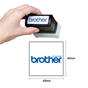 Carimbo 40x40mm Preto Brother PR4040B6P 6un