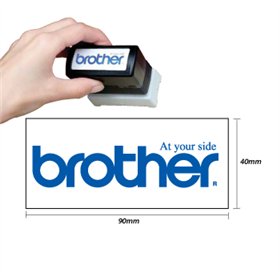 Carimbo 40x90mm Azul Brother PR4090E6P 6un