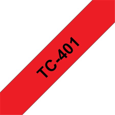 Fita Laminada 12mmx7,7mts Vermelho/Preto