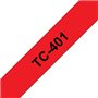 Fita Laminada 12mmx7,7mts Vermelho/Preto
