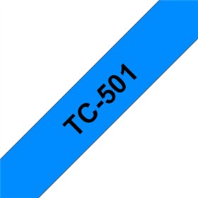 Fita Laminada 12mmx7,7mts Azul/Preto