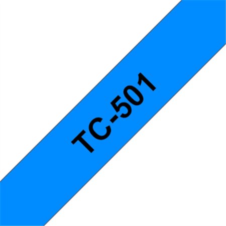 Fita Laminada 12mmx7,7mts Azul/Preto