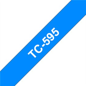 Fita Laminada 09mmx7,7mts Azul/Branco