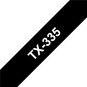 Fita Laminada 12mmx15mts Preto/Branco
