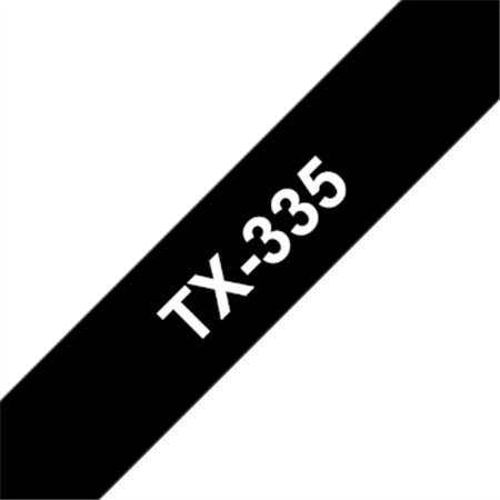 Fita Laminada 12mmx15mts Preto/Branco