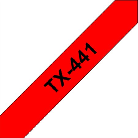 Fita Laminada 18mmx15mts Vermelho/Preto