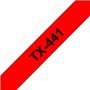 Fita Laminada 18mmx15mts Vermelho/Preto