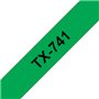 Fita Laminada 18mmx15mts Verde/Preto