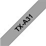 Fita Laminada 12mmx15mts Cinzento/Preto