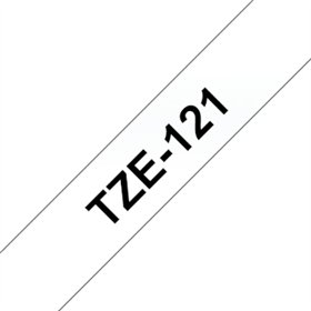 Fita Laminada 09mmx8mts Transparente/Preto