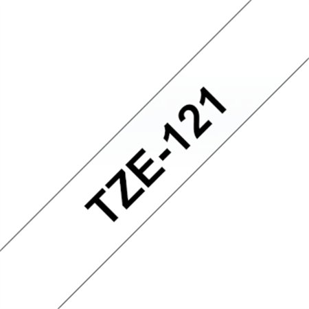 Fita Laminada 09mmx8mts Transparente/Preto