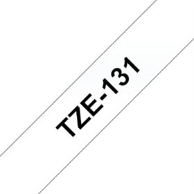 Fita Laminada 12mmx8mts Transparente/Preto