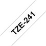 Fita Laminada 18mmx8mts Branco/Preto