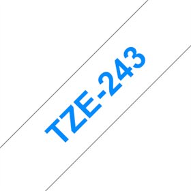 Fita Laminada 18mmx8mts Branco/Azul