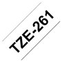 Fita Laminada 36mmx8mts Branco/Preto