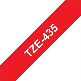 Fita Laminada 12mmx8mts Vermelho/Branco