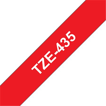 Fita Laminada 12mmx8mts Vermelho/Branco