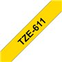 Fita Laminada 06mmx8mts Amarelo/Preto