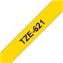 Fita Laminada 09mmx8mts Amarelo/Preto